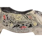 LITTON LANE Handmade Vintage Wooden Rocking Horse - Hand-Carved Albizia Wood with Ornamental Saddle thumbnail 7