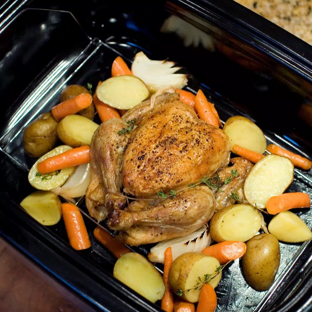 Weston 22 Qt. Stainless Steel Electric Roaster Oven, 1450W