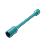 Steelman 1/2 in. Drive 21mm 150 ft./lb. Torque Stick Limiting Socket, Turquoise thumbnail 1