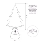 Glitzhome 26 in. Red Hammered Metal Tree Collar - Rustic Christmas Decor thumbnail 3