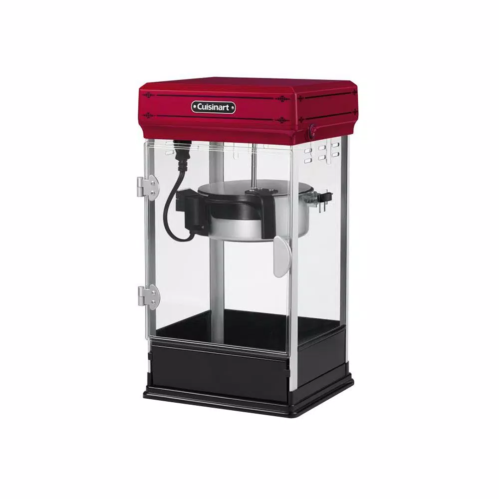 Cuisinart Theatre Style Popcorn Maker, 800W, 80 oz. Capacity, Red