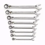GearWrench 8-Piece SAE Reversible Combination Ratcheting Wrench Set thumbnail 1