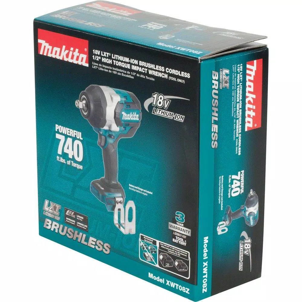Makita 18V LXT Brushless 1/2 in. High Torque 3-Speed Impact Wrench (Tool-Only)