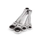 TEKTON 4-Piece Flex-Head Ratcheting Box End Wrench Set, 5/16 in. to 3/4 in. thumbnail 2
