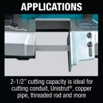 Makita 18V LXT Cordless Compact Band Saw Kit with 5.0 Ah Battery and Charger thumbnail 11