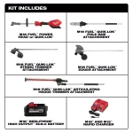 Milwaukee M18 FUEL 18V Cordless Brushless String Trimmer Combo Kit with QUIK-LOK Pole Saw, Hedge Trimmer & Edger thumbnail 2