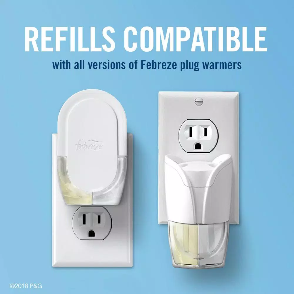 Febreze Plug-In Air Freshener Refill, Linen and Sky Dual Scented Oil, 2-Pack