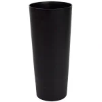 Home Basics Black and White Plastic Toilet Brush and Holder Set with Nylon Bristles thumbnail 4