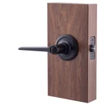 Copper Creek Zane Contemporary Black Keyed Entry Door Lever, Modern Zinc Hardware thumbnail 4