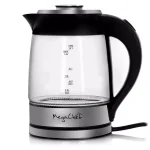 MegaChef 1.8L Cordless Glass and Stainless Steel Electric Tea Kettle with LED Base thumbnail 8