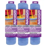 Rejuvenate Microfiber Bonnet Applicator Wet Mop Pad Refill, Blue (3-Pack) thumbnail 1