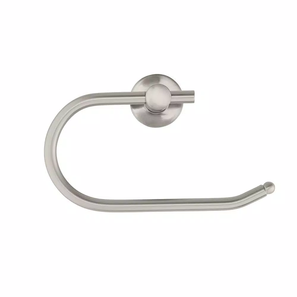 Glacier Bay Innburg Single Post Toilet Paper Holder, Brushed Nickel