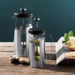 BergHOFF Essentials 3.4 Cup Stainless Steel and Glass French Press Coffee and Tea Maker thumbnail 4