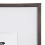 DesignOvation Gallery Wood Picture Frame Set of 2, Gray, 16x20 matted to 8x10 thumbnail 4