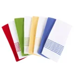 Lavish Home 8-Piece Multi-Color Cotton Kitchen Towel Set with Diamond Weave Pattern thumbnail 1