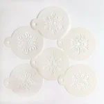 Designer Stencils Crystal Snowflake Cookie Stencil Bundle - 6 Intricate Patterns thumbnail 1