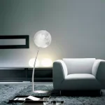 Waypoint Geographic 43 in. Stem Reflection Illuminated Floor Standing Globe with Chromed Steel Stand thumbnail 1