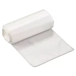 Inteplast Perforated High-Density 4 Gallon Trash Can Liners, 17 x 18 in., Clear, 2000 Count thumbnail 1