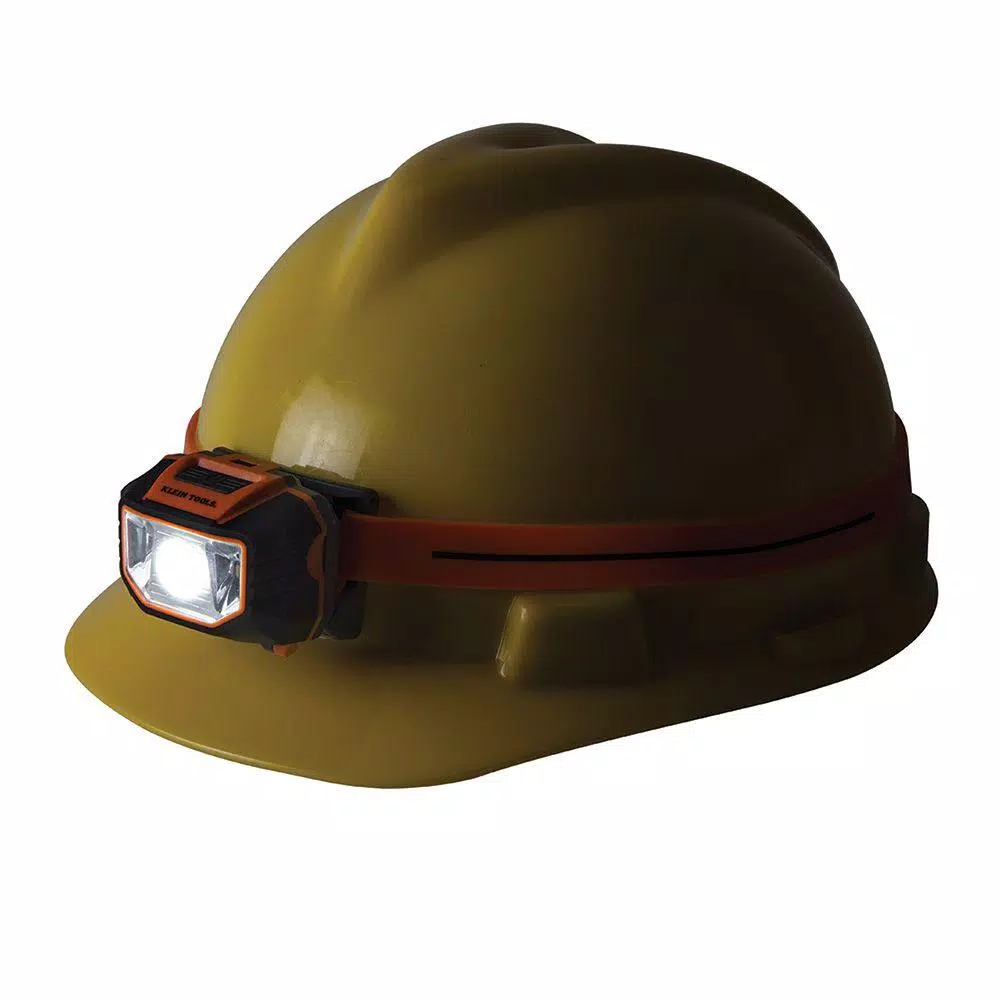 Klein Tools LED Hard Hat Headlamp, 150 Lumens, Orange