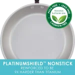 Rachael Ray Create Delicious 6 Qt. Aluminum Nonstick Stock Pot with Glass Lid, Teal Shimmer thumbnail 3