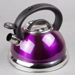 Creative Home Alexa 12-Cup Stainless Steel Whistling Tea Kettle with Aluminum Capsulated Bottom - Purple thumbnail 2