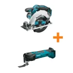 Makita 18V LXT Cordless 6-1/2 in. Circular Saw & Oscillating Multi-Tool Combo Kit (Tool Only) thumbnail 1