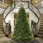 National Tree Company 12 ft. Dunhill Fir Hinged Artificial Christmas Tree, Full Body, 7794 Tips thumbnail 2