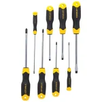 Stanley 91-541 8-Piece Screwdriver Set with Soft-Grip Handles and Magnetic Tips thumbnail 1
