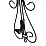 Village Lighting Company Adjustable Wrought Iron Wreath Hanger, Holds up to 20 lbs, Black thumbnail 2