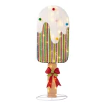 Home Accents Holiday 42 in. Warm White 60-Light LED Ice Cream Yard Decoration thumbnail 1