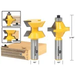 Yonico Carbide Tipped Tongue and Groove Edge Banding Router Bit Set, 1/2 in. Shank, 2-Piece thumbnail 2