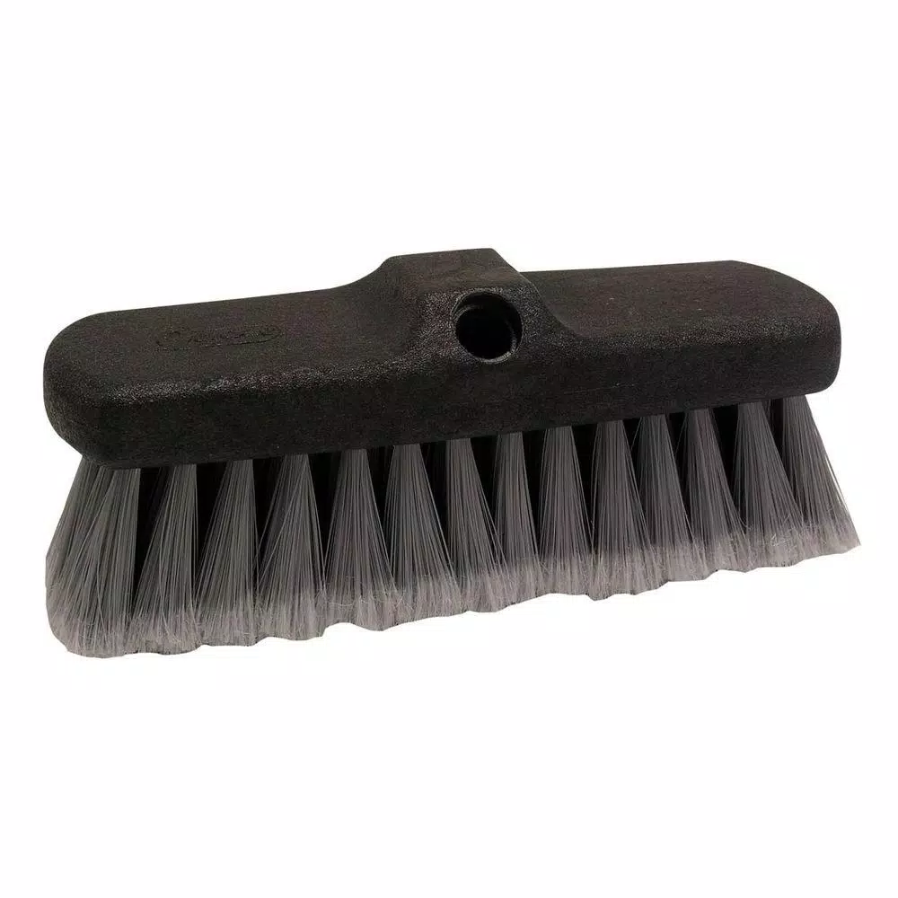 Quickie 9 in. Poly Fiber Siding Scrub Brush with Hose Connection