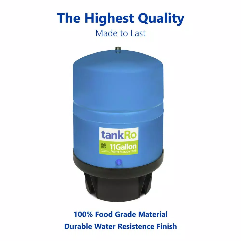 Express Water 11 Gallon Reverse Osmosis Storage Pressure Tank - 8 Gallon Capacity RO Water Filtration Expansion Tank