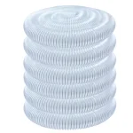 POWERTEC 4 in. x 50 ft. Flexible PVC Dust Collection Hose, Clear with Steel Wire Reinforcement thumbnail 1