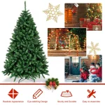 Costway 6 ft. Unlit Douglas Full Fir Artificial Christmas Tree with 1355 Tips thumbnail 5