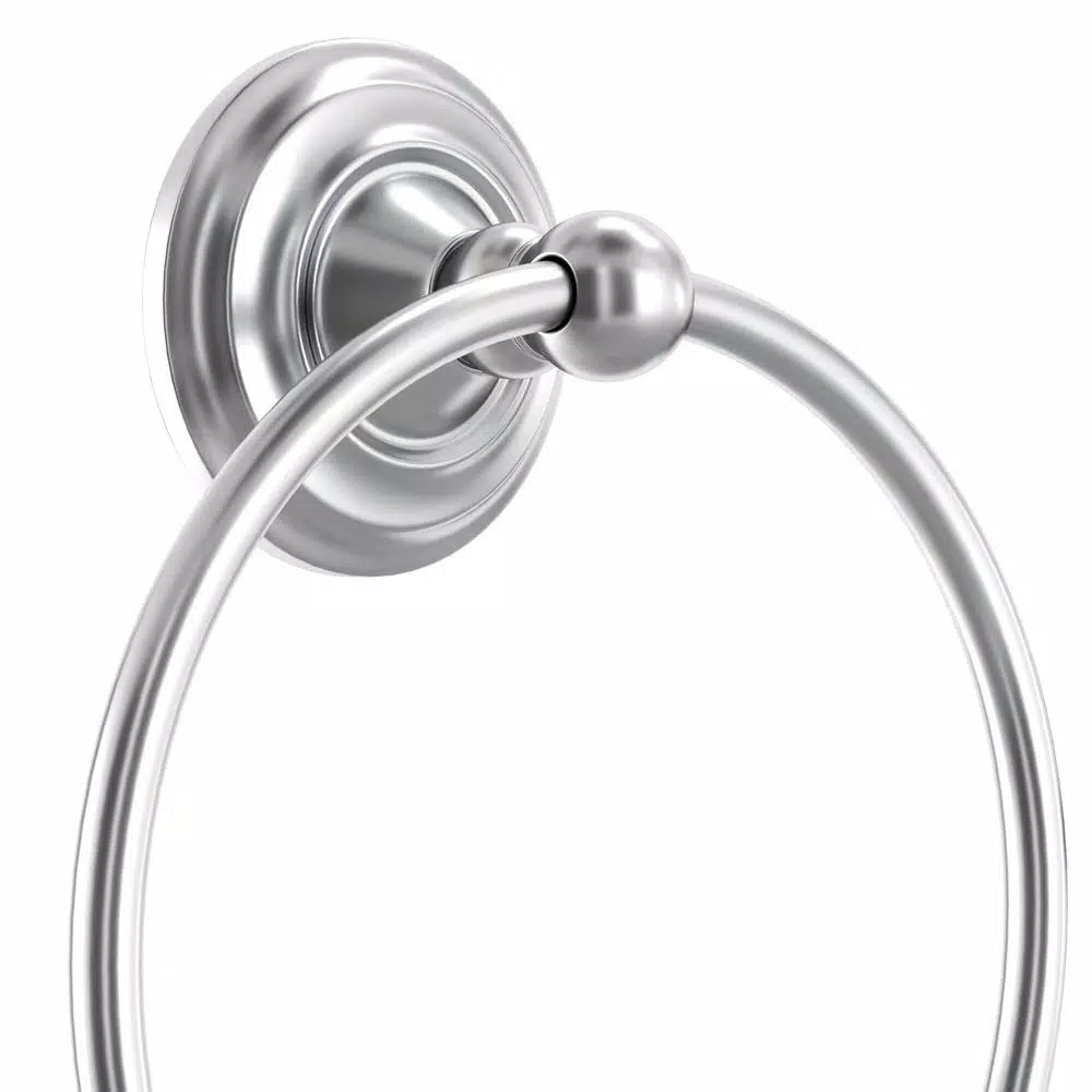 Glacier Bay Tennyson 3-Piece Chrome Bath Hardware Set with 18 in. Towel Bar, Towel Ring, and Toilet Paper Holder