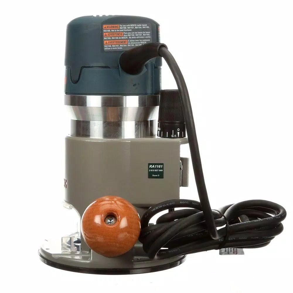 Bosch 2.25 HP Fixed-Base Router, 12 Amp Variable Speed Corded Electronic Router