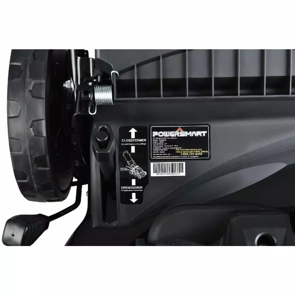 PowerSmart Power Smart PSM2022 22 in. 3-in-1 Self-Propelled Gas Walk Behind Lawn Mower