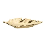 Home Decorators Collection Gold Ceramic Decorative Leaf Tray thumbnail 1