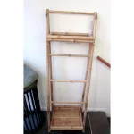 MGP 5 ft. Bamboo Ladder Shelf, Freestanding Foldable Towel Rack & Storage Organizer thumbnail 4