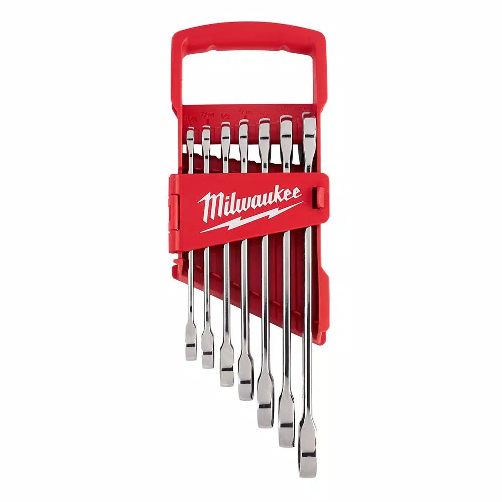 Milwaukee 17-Piece SAE Ratcheting Wrench and TORQUE LOCK™ Locking Pliers Mechanic Tool Set