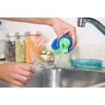 DishFish Dual Scrubber Sponge, Non-Scratch, Ergonomic Fish Shape, 8-Pack thumbnail 4