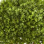 Nearly Natural 3 Ft. Artificial Boxwood Topiary Tree with Black Planter thumbnail 2