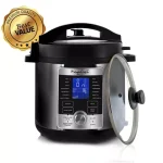 Megachef 6 Qt. Stainless Steel Digital Electric Pressure Cooker with 14 Programmable Settings thumbnail 2