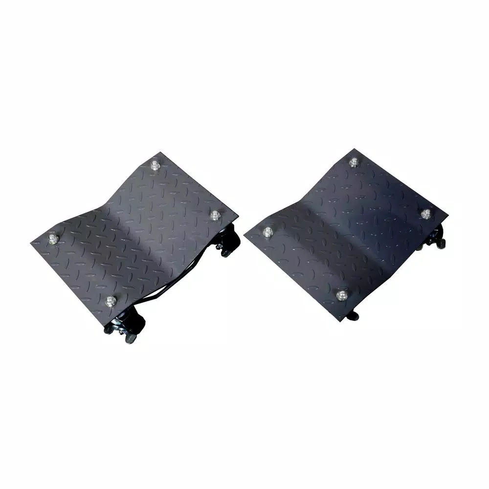 WEN 1500 lbs. Capacity Vehicle Dollies, 2-Pack with Onboard Brakes