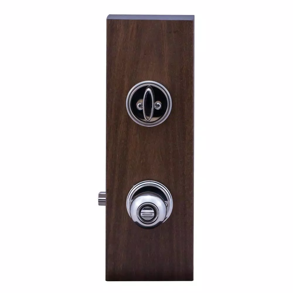 Copper Creek Soft Contemporary Polished Stainless Steel Entry Door Knob and Deadbolt Combo Set
