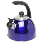 Creative Home Rhapsody 2.1 Qt. Stainless Steel Whistling Tea Kettle, Metallic Blue thumbnail 2