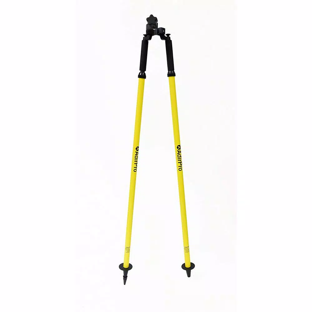 AdirPro Aluminum Prism Pole Bipod - Yellow Surveying Tripod Accessory
