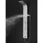 AKDY 65 in. Stainless Steel 8-Jet Rainfall Waterfall Shower Panel System with Handheld Wand thumbnail 5