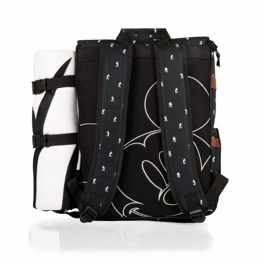 ONIVA Mickey Mouse Picnic Backpack Cooler, 118 oz. Soft-Side Insulated Backpack with Service for 4
